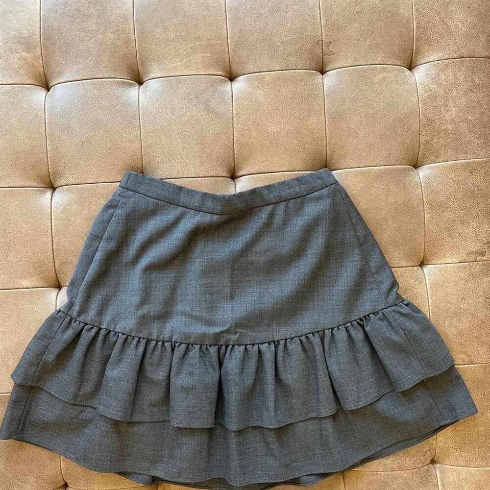 Jcrew Women's Grey and Black Skirt